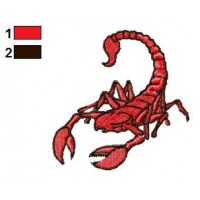 Red Scorpion Tattoo Embroidery Design